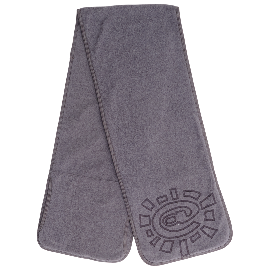 polarfleece scarf - grey – always do what you should do