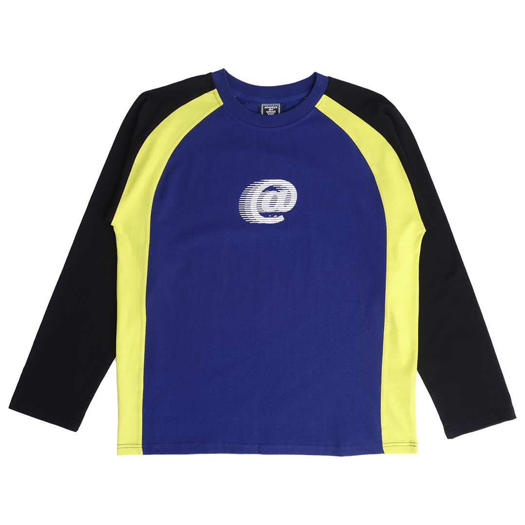 animal panelled longsleeve tshirt - navy – always do what you
