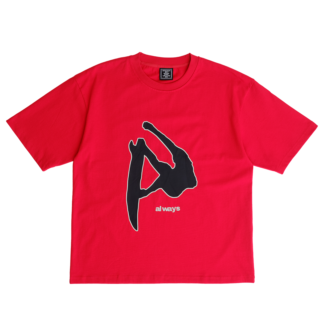 fanning tshirt - red – always do what you should do