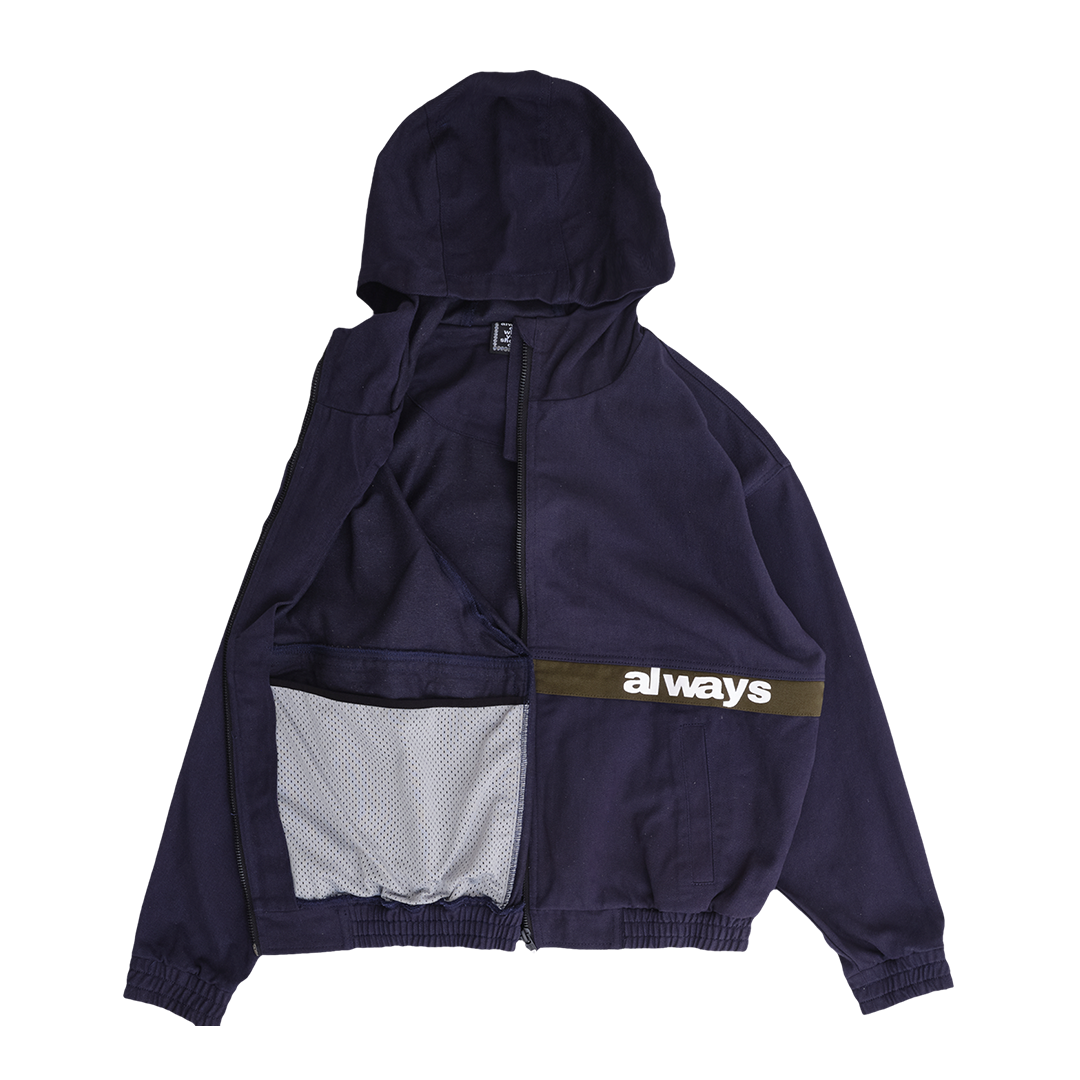 6 pocket canvas bomber jacket - navy – always do what you should do