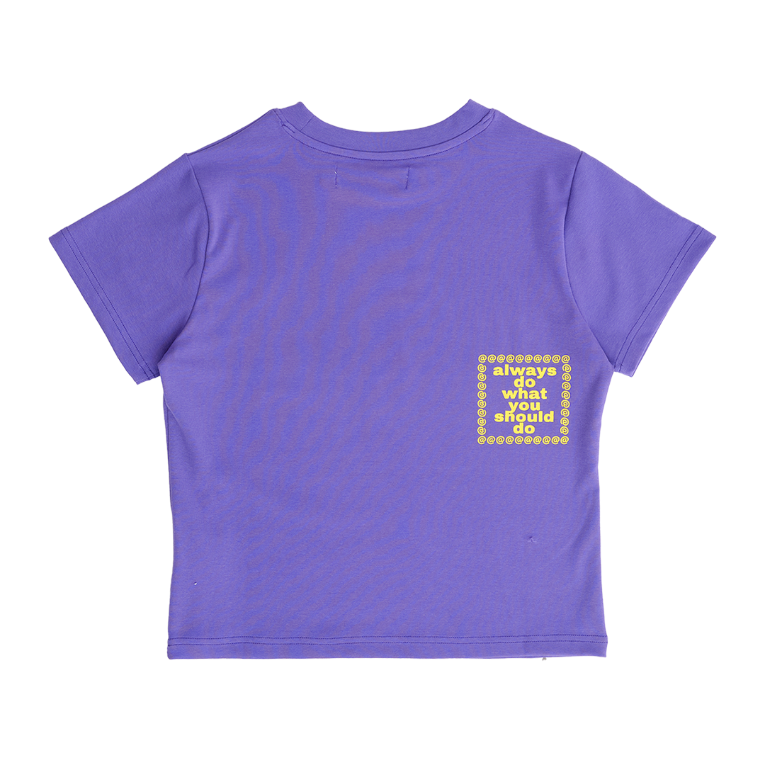 heart sun baby tee - purple – always do what you should do
