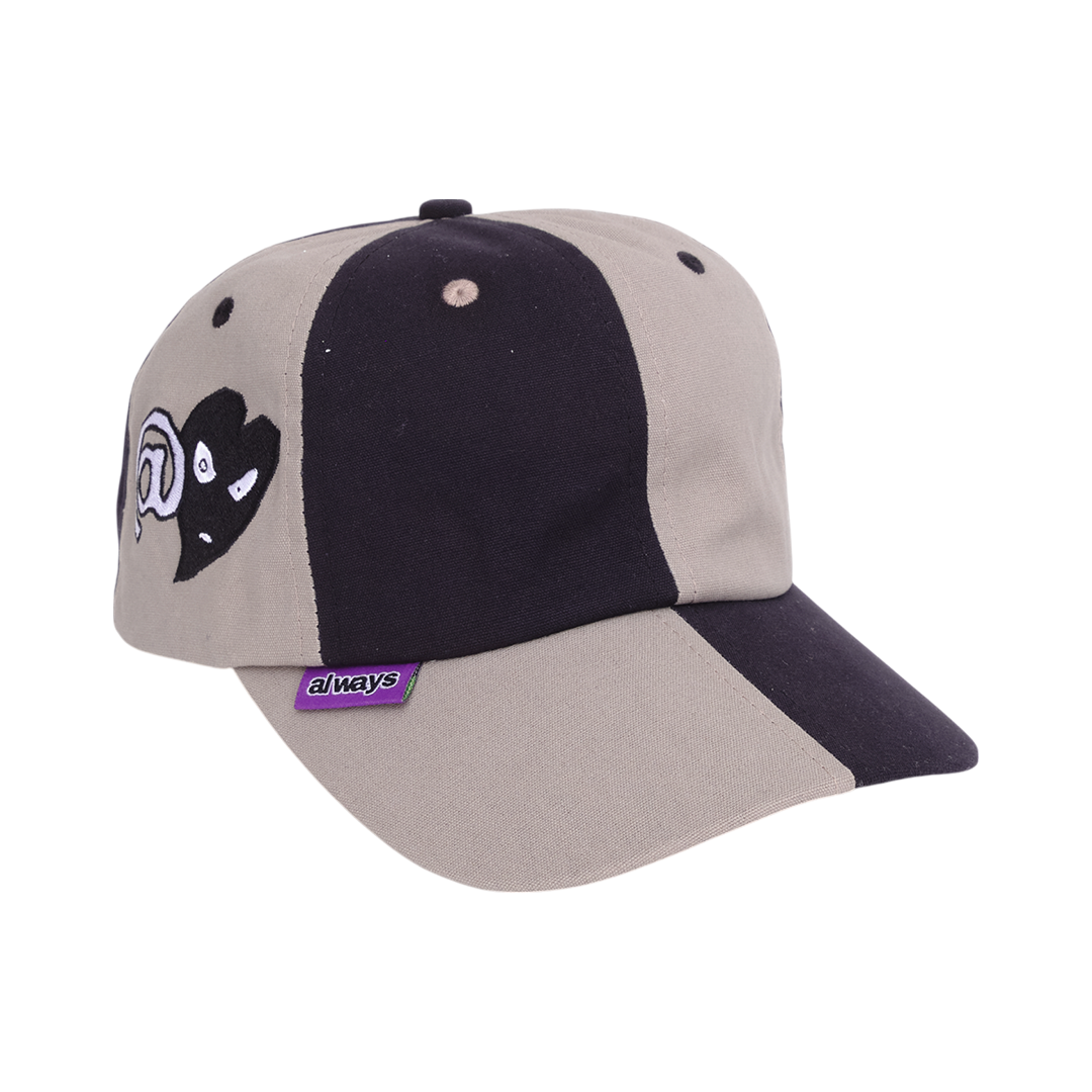 2 tone 6 panel cap - grey / black – always do what you should do