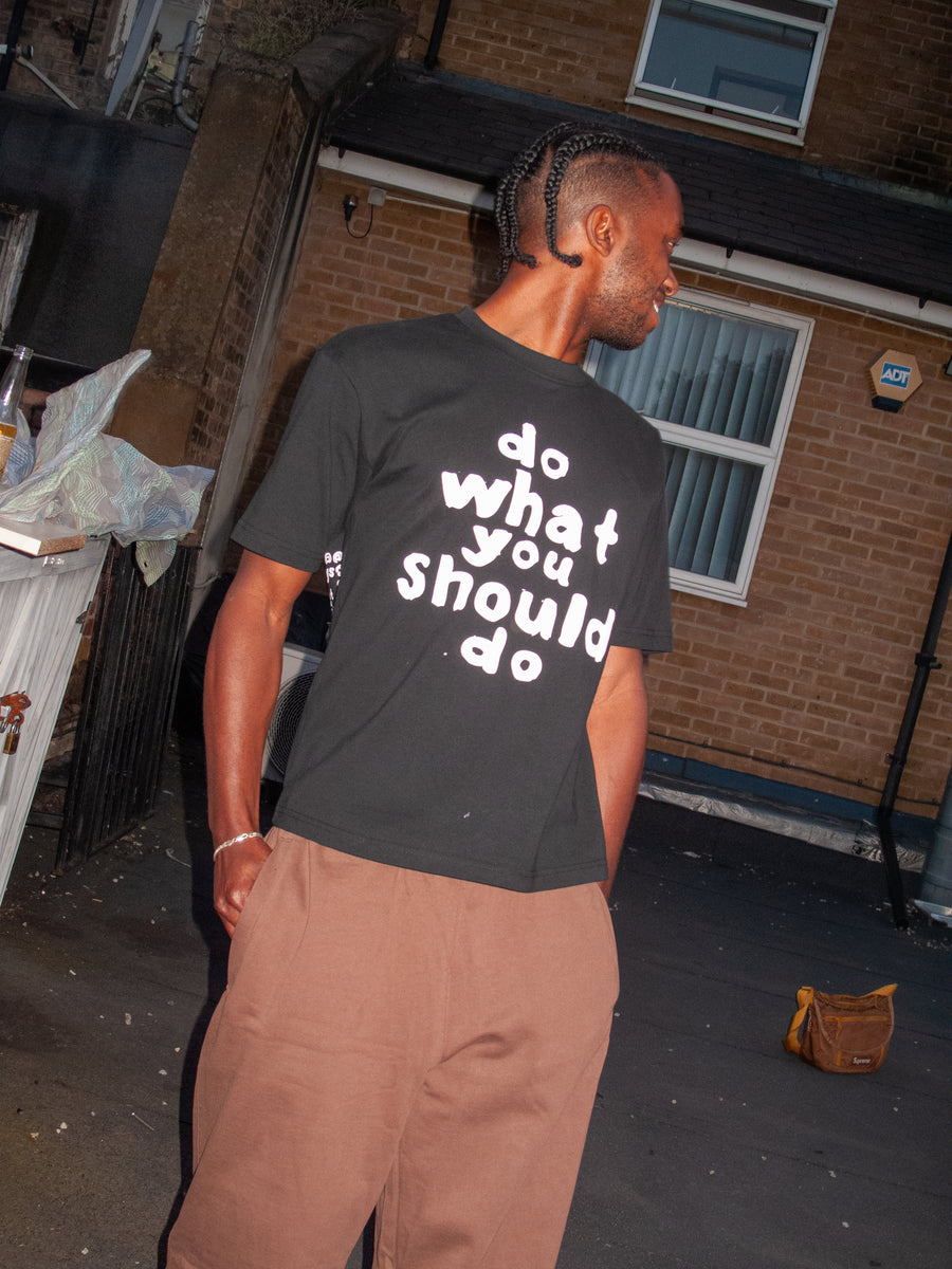 always do what you should do Tシャツ black s-l400.jpg