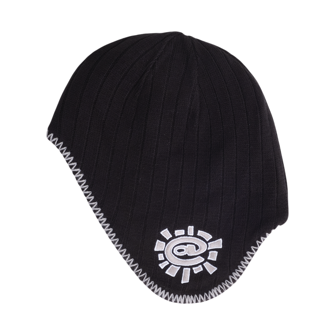 reversible ear flap beanie - black/grey – always do what you should do