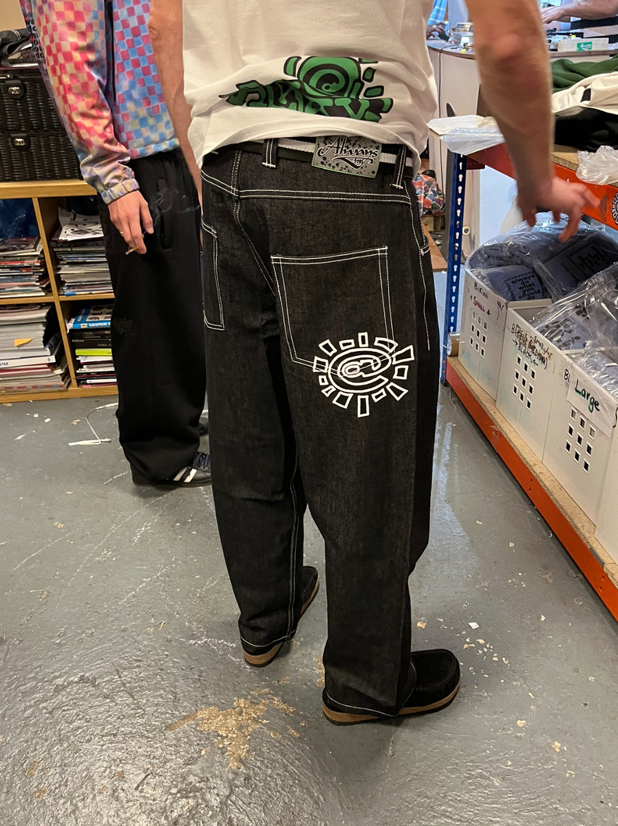 heavy duty unisex denim - black/white @sun – always do what you
