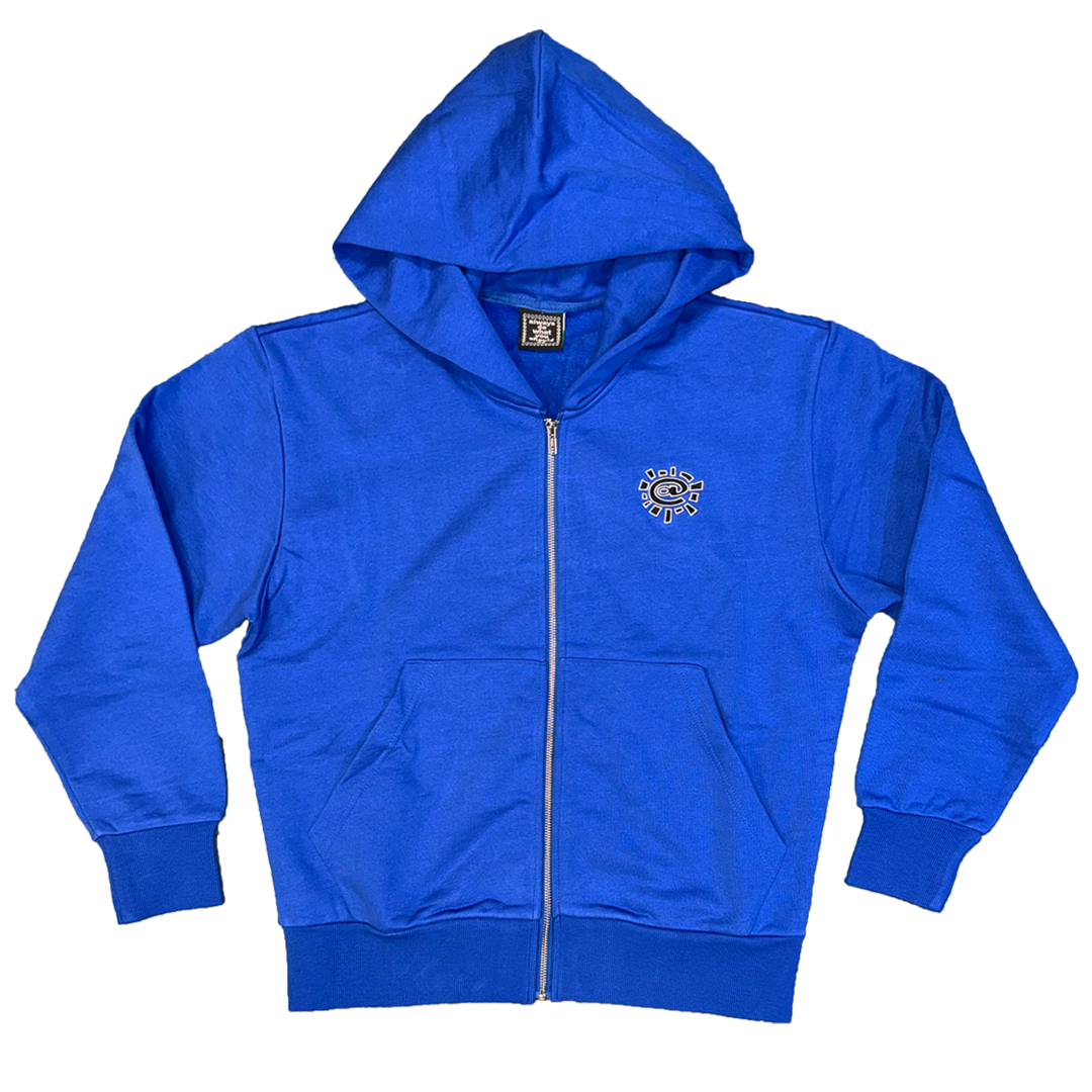 premium zip up hoodie - blue – always do what you should do
