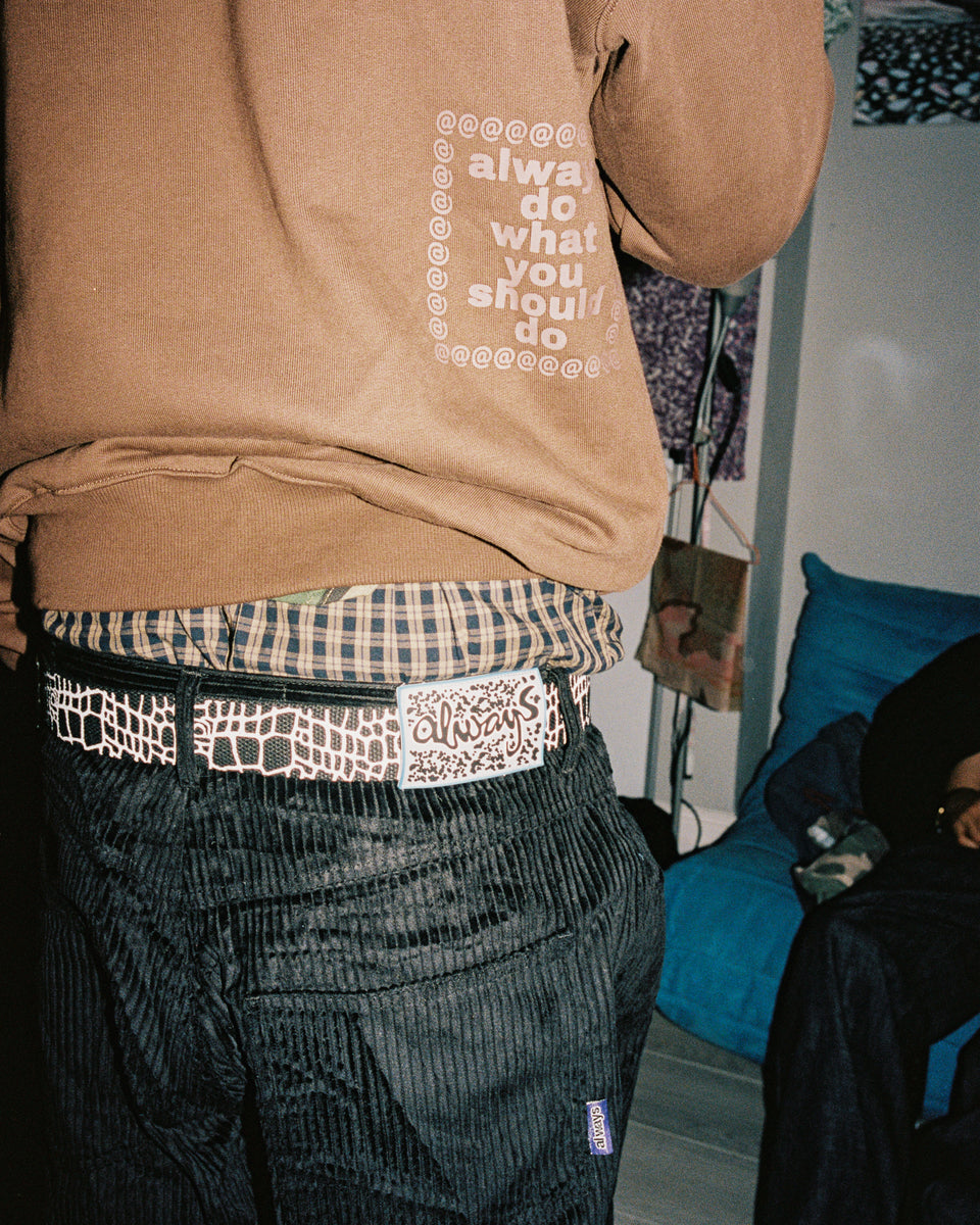 jumbo cord trousers - black – always do what you should do