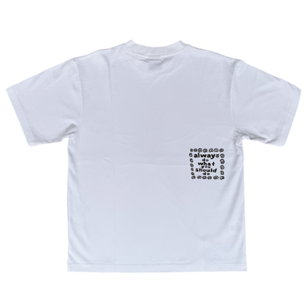 トップス Always do what you should do T-shirts(S) do what you should do tshirt - white – always do what you