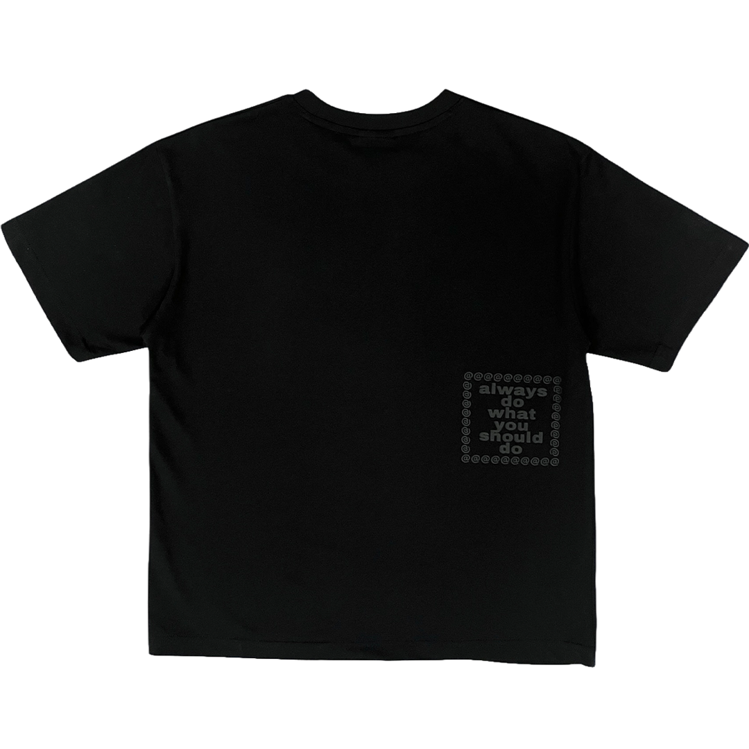 ten toes tee - black – always do what you should do