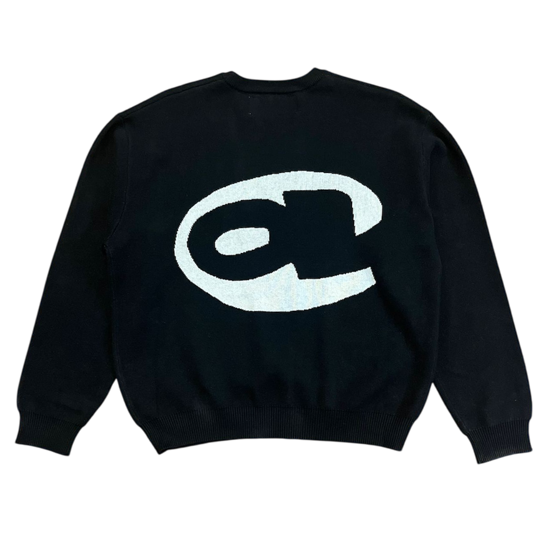 aye knitted jumper - black – always do what you should do