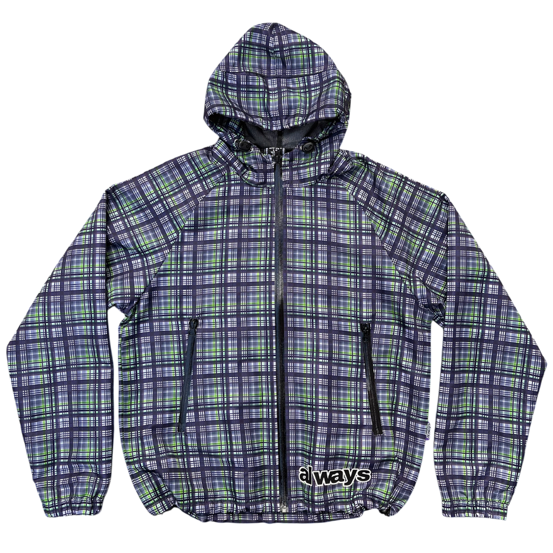 plaid bandemic jacket - green / navy – always do what you should do