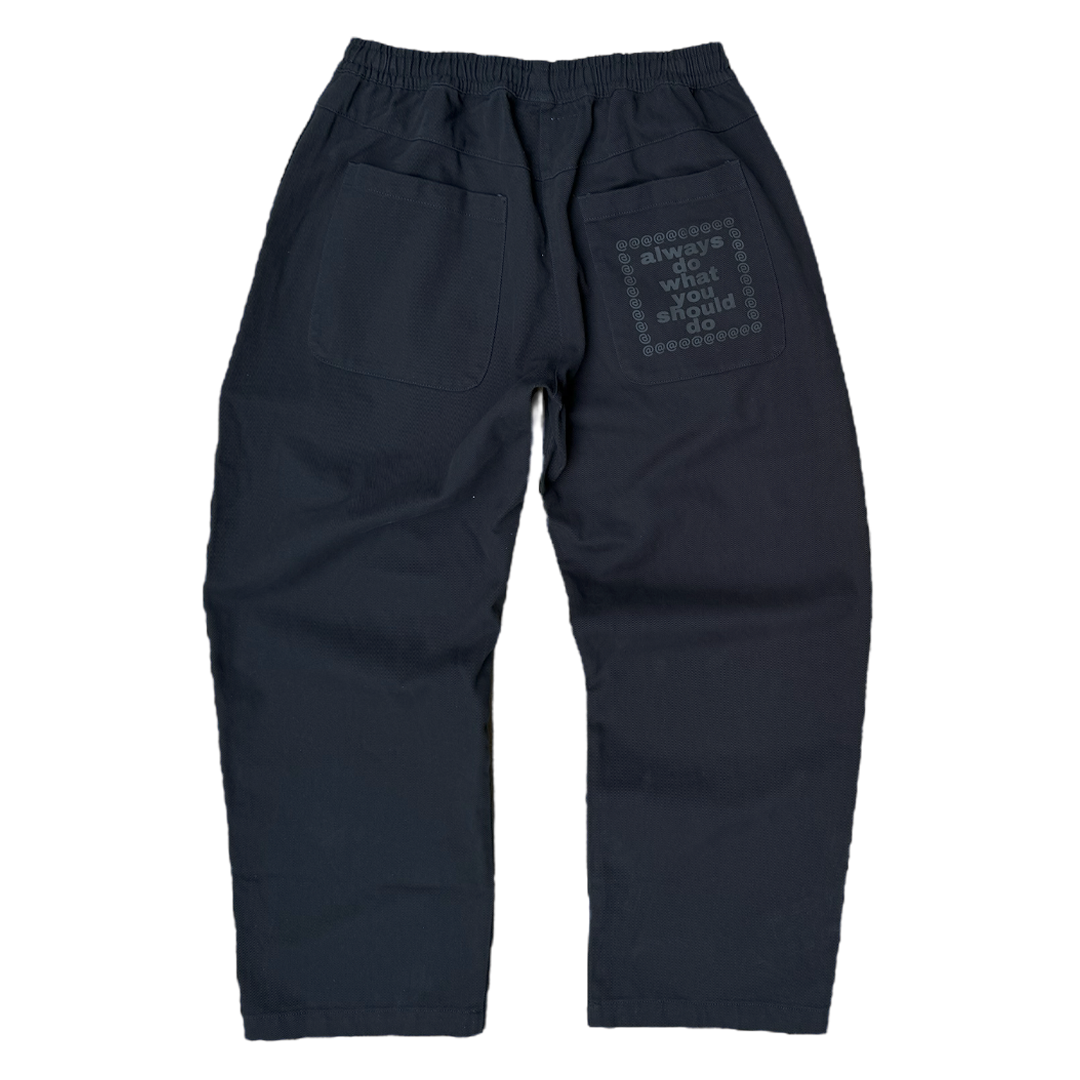 relaxed black skate pant – always do what you should do relaxed black skate pant – always do what you should do