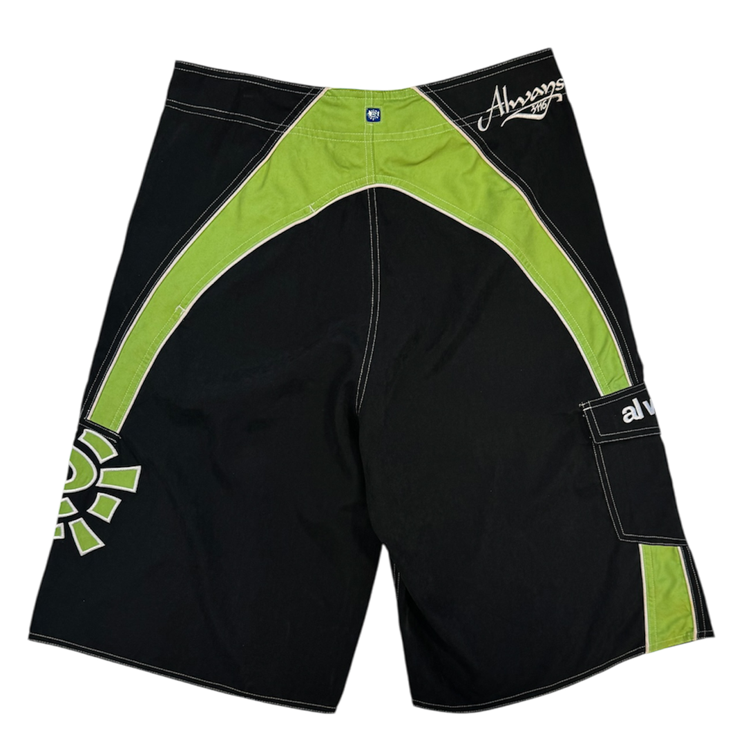 AI board shorts - black/green – always do what you should do