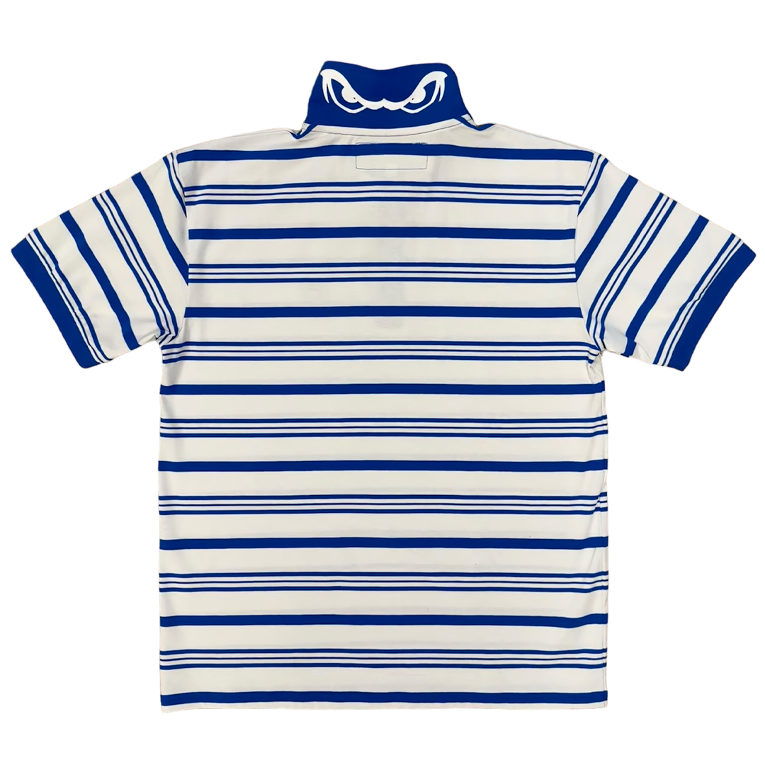 Always Do What You Should Do ストライプポロシャツ educated polo - blue stripe – always do what you should do