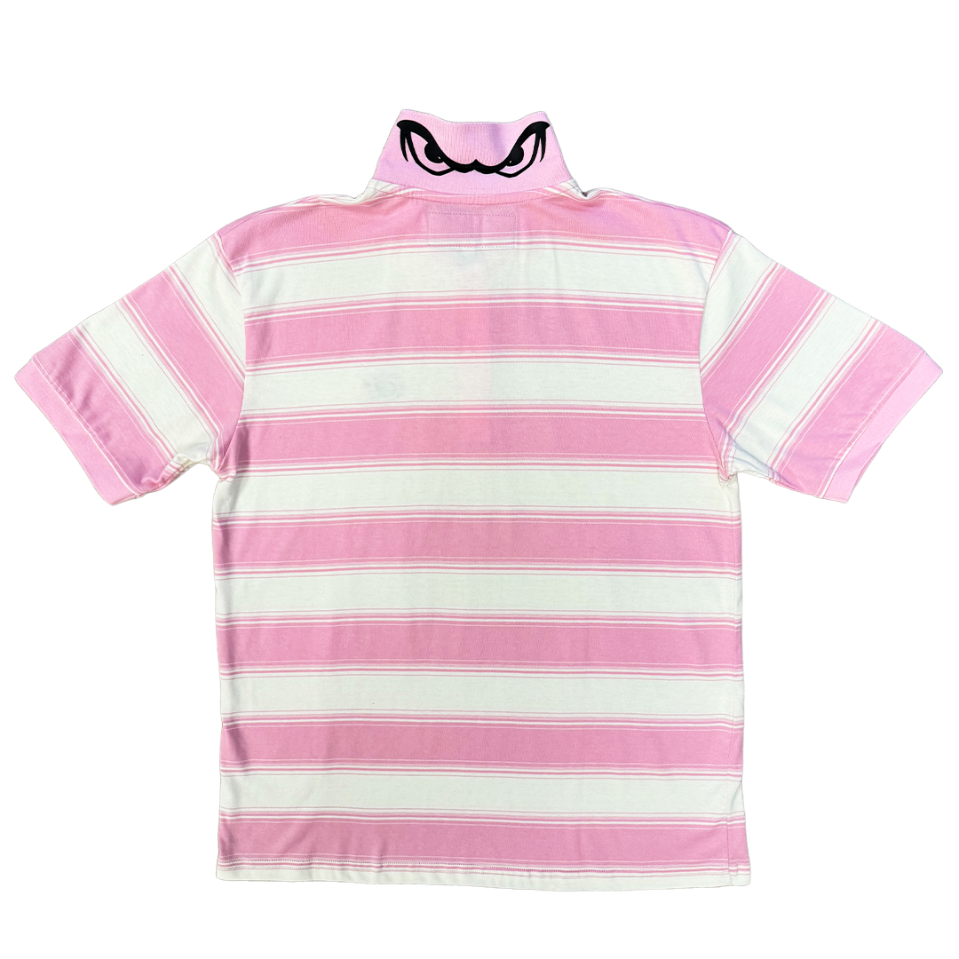 educated polo - pink/white – always do what you should do