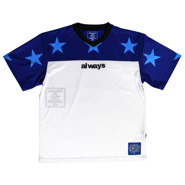 star mesh football jersey blue/navy