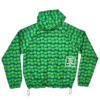 two tone green bandemic jacket