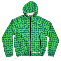 two tone green bandemic jacket