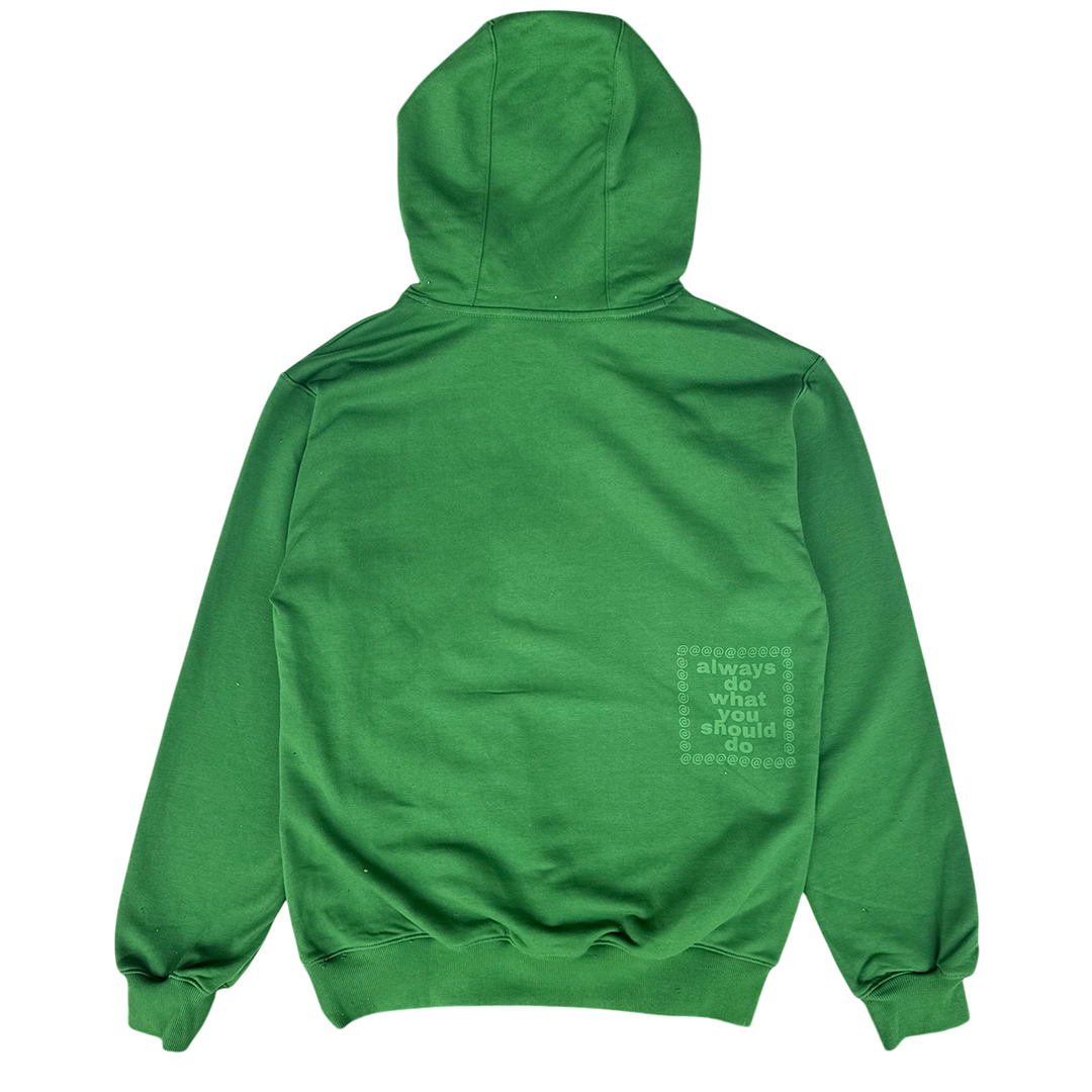 snapper rocks hoodie - forest green – always do what you should do