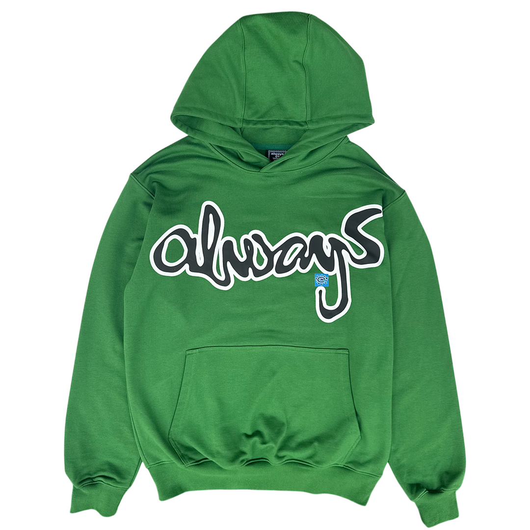 snapper rocks hoodie - forest green – always do what you should do
