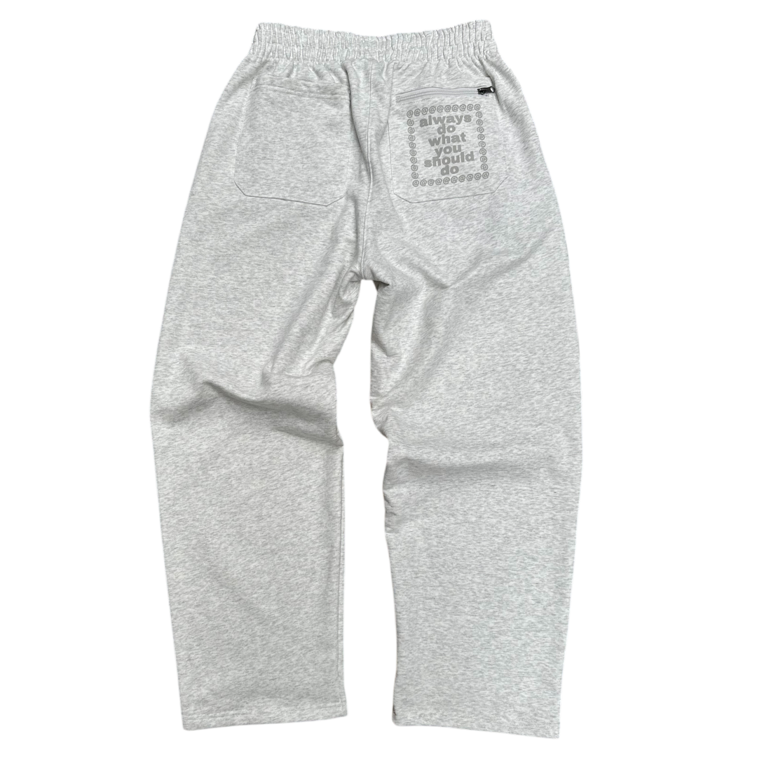 premium no cuff jogger grey