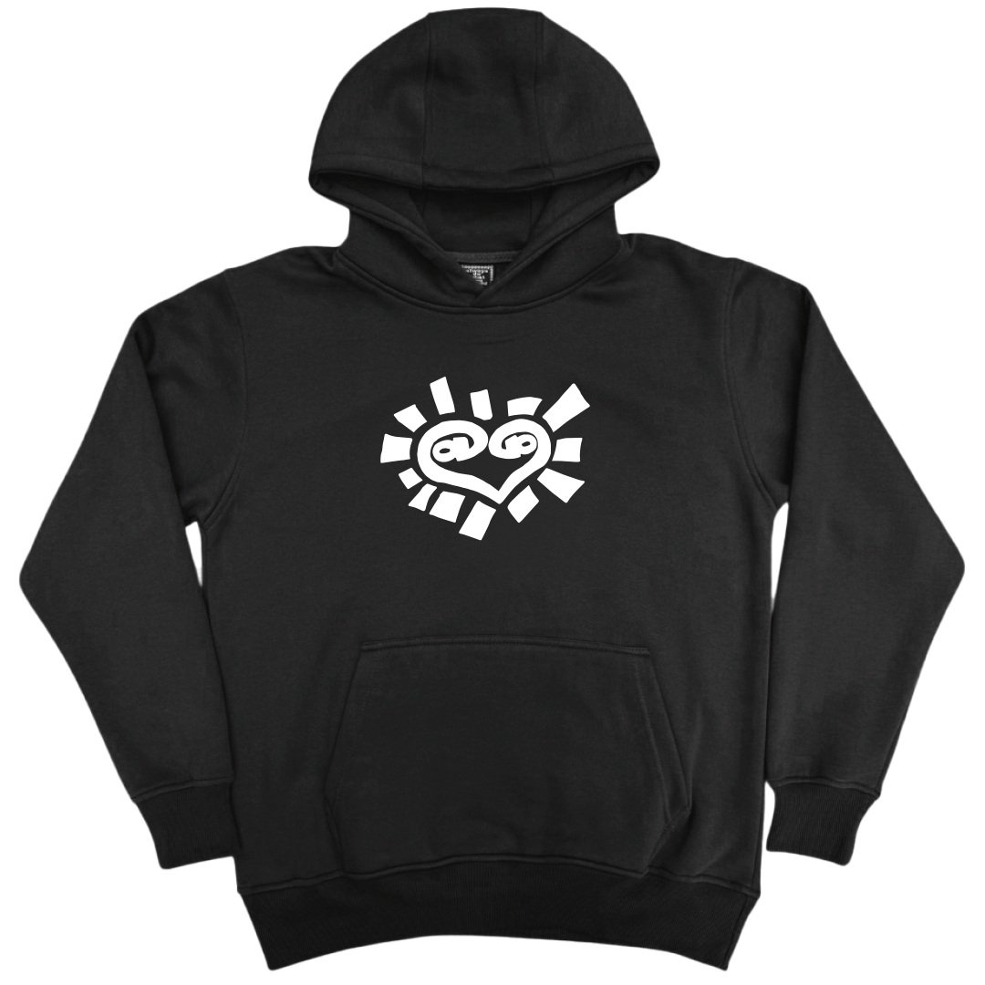 he@rt hoodie - black – always do what you should do