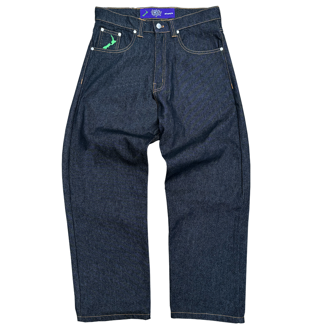 laser @ sun denim - brown stitch – always do what you should do