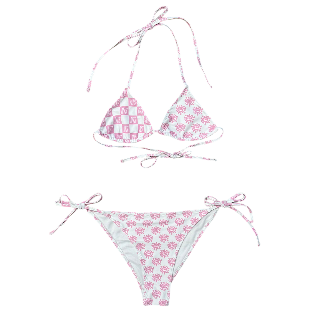 nts x adwysd bikini - pink/white – always do what you should do