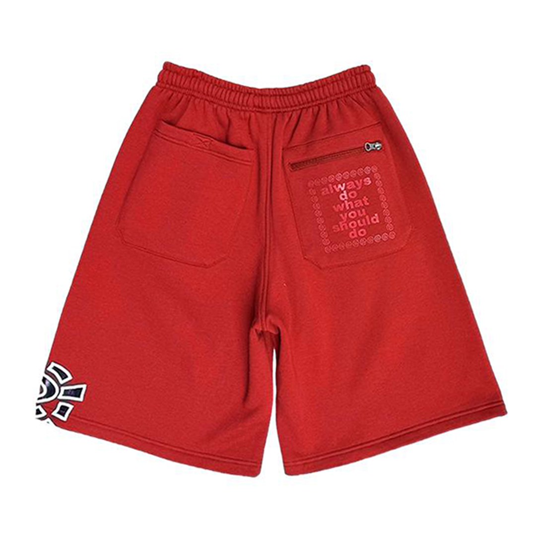 relaxed @sun jogger shorts - red – always do what you should do
