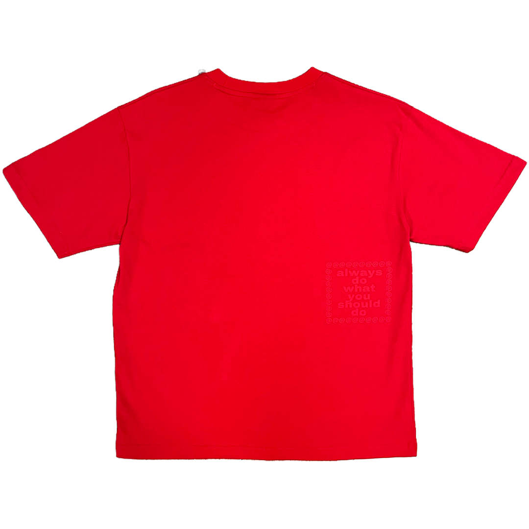 sun tshirt red - black/white – always do what you should do