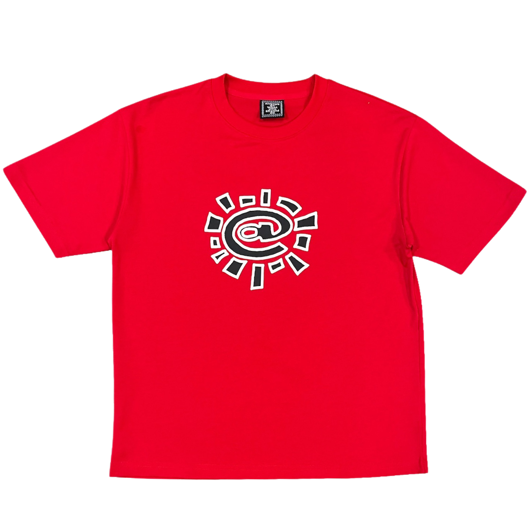 sun tshirt red - black/white – always do what you should do