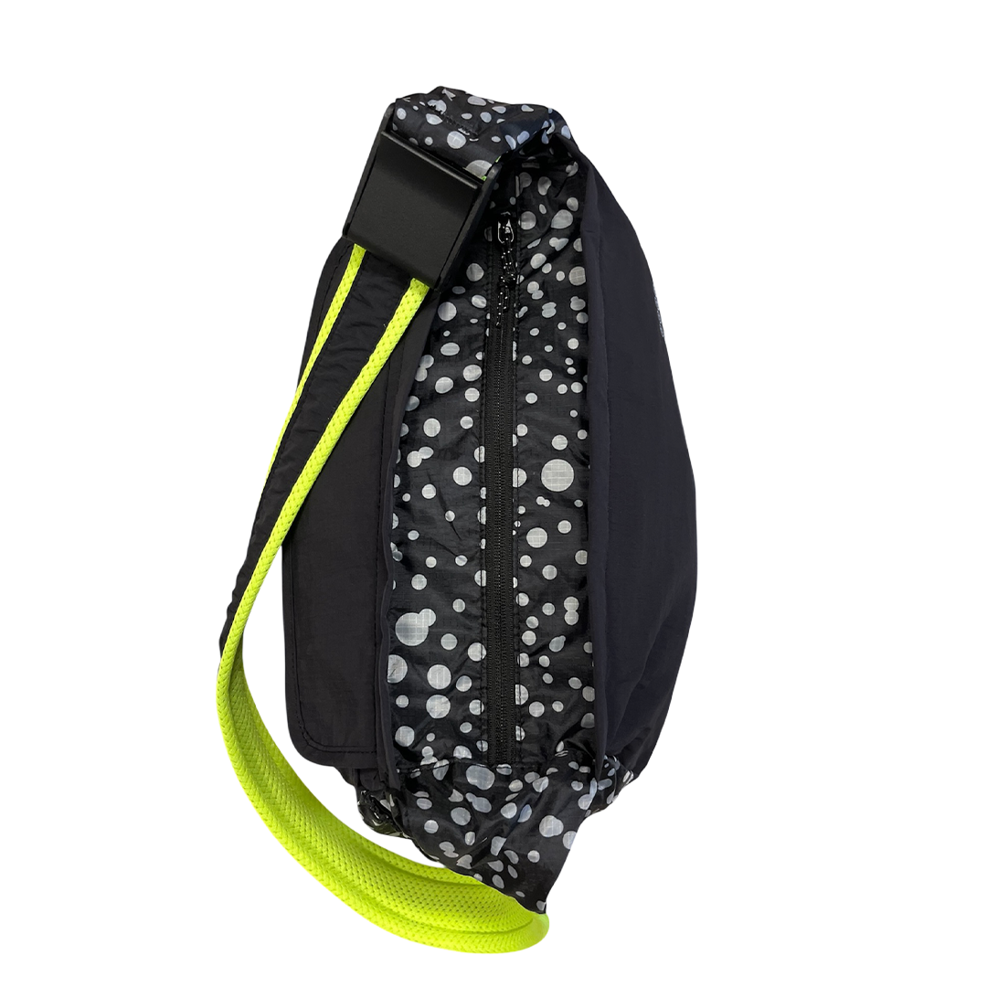ripstop nylon crossbody bag - black/green – always do what you
