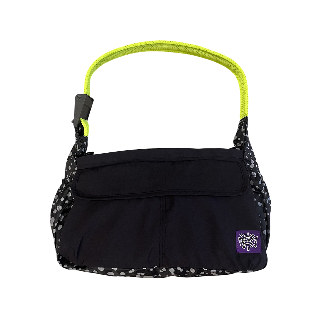 ripstop nylon crossbody bag - black/green – always do what you