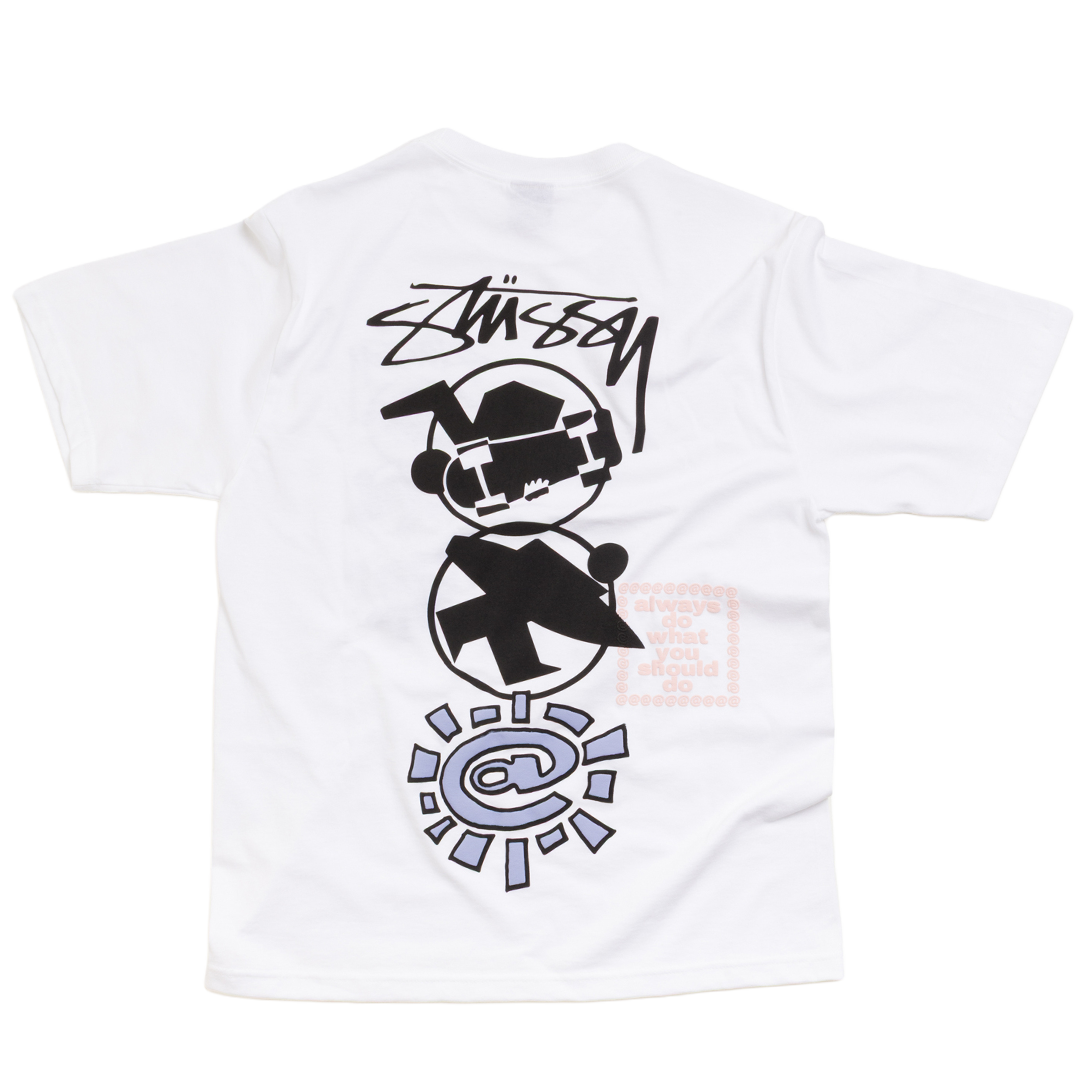 surf skate stack tshirt - white – always do what you should do
