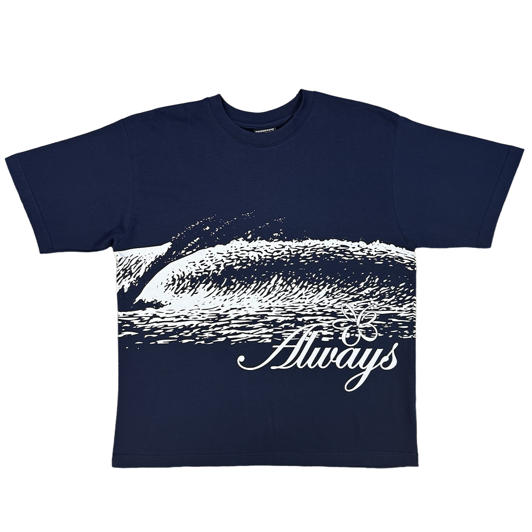 Always what should I do 半袖シャツ a-frame tshirt navy – always do what you should do