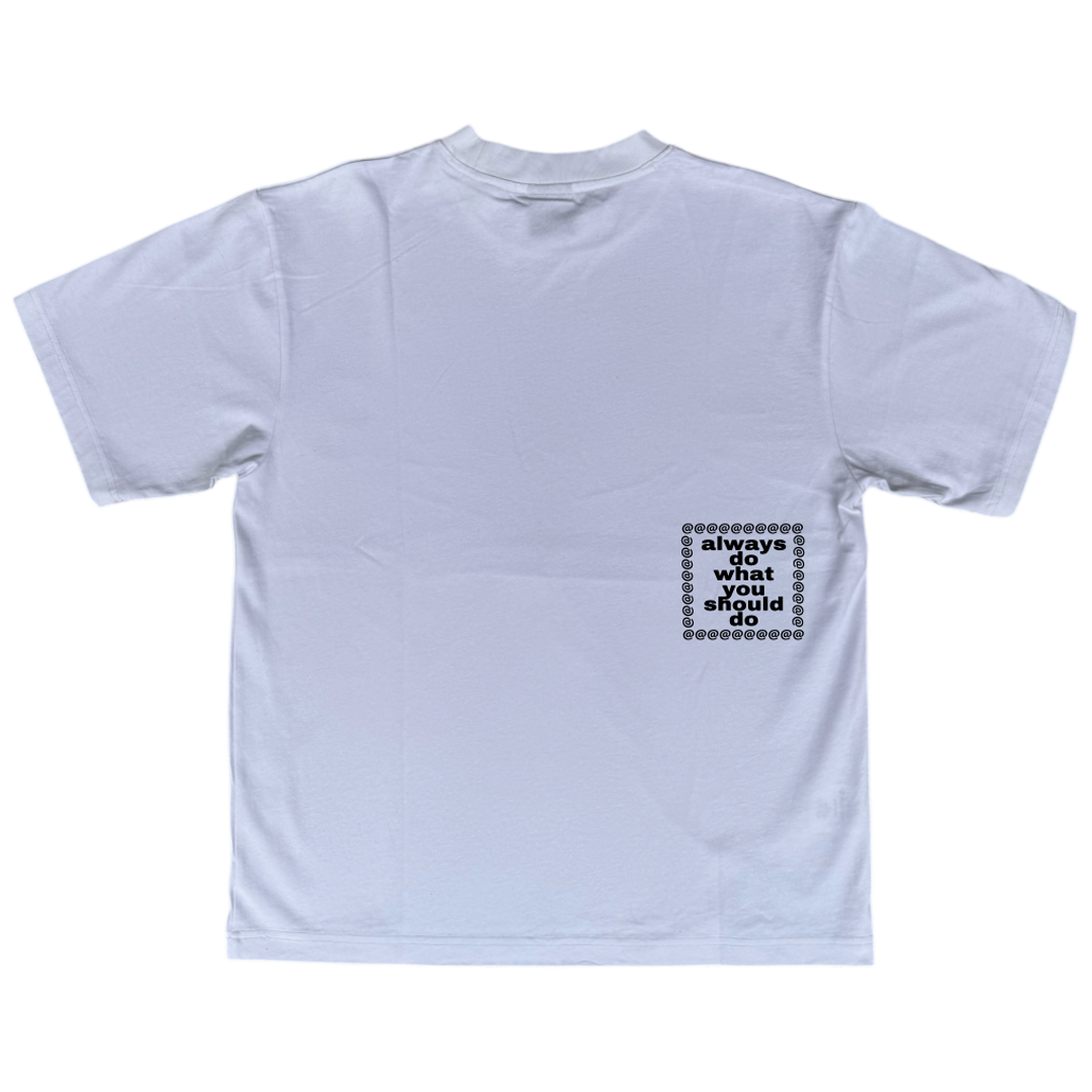 star up tshirt - white – always do what you should do