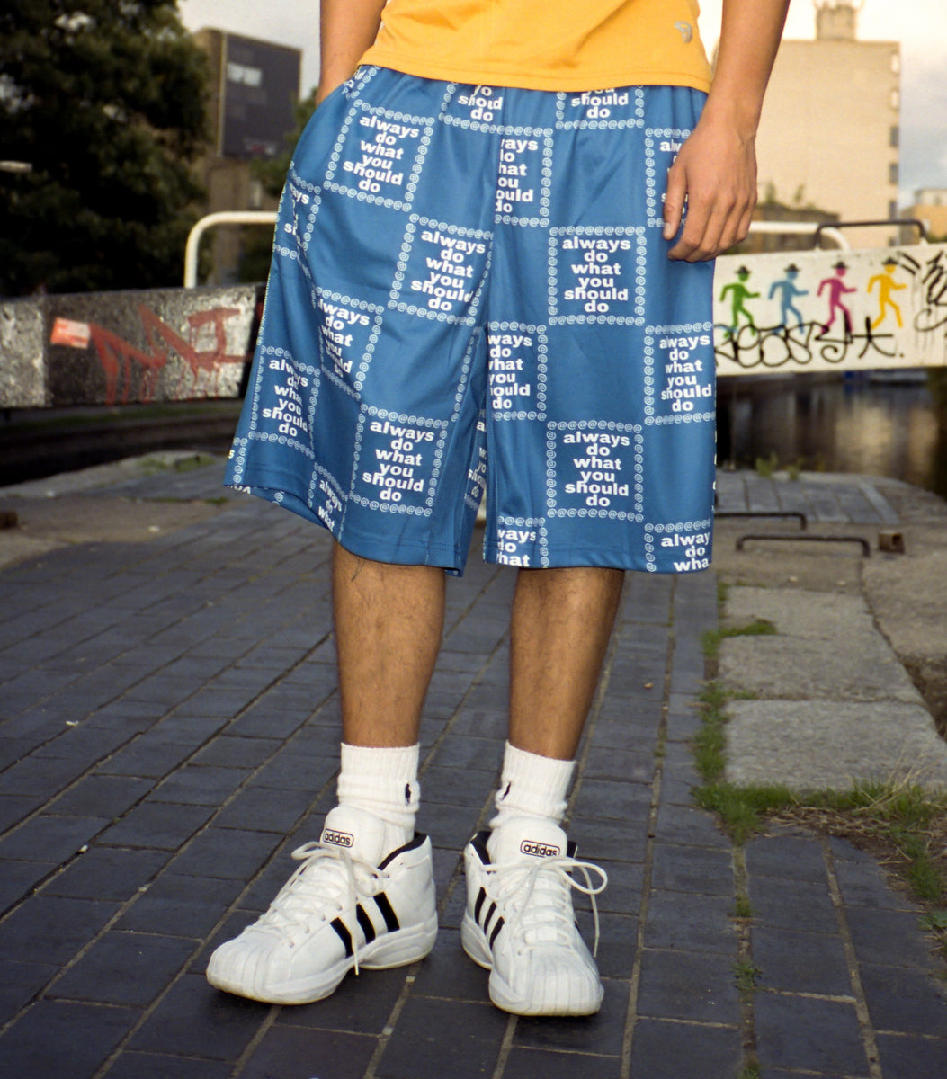 adwysd grid short - blue – always do what you should do