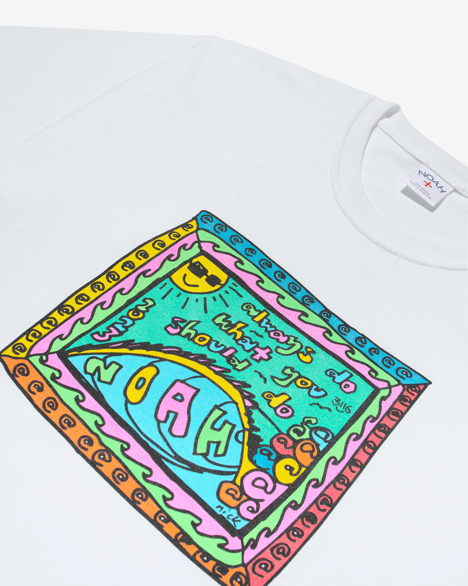 4/25まで出品NOAH always what you should do NOAH X ALWAYS DO WHAT YOU SHOULD DO CORE LOGO TEE - Spyder