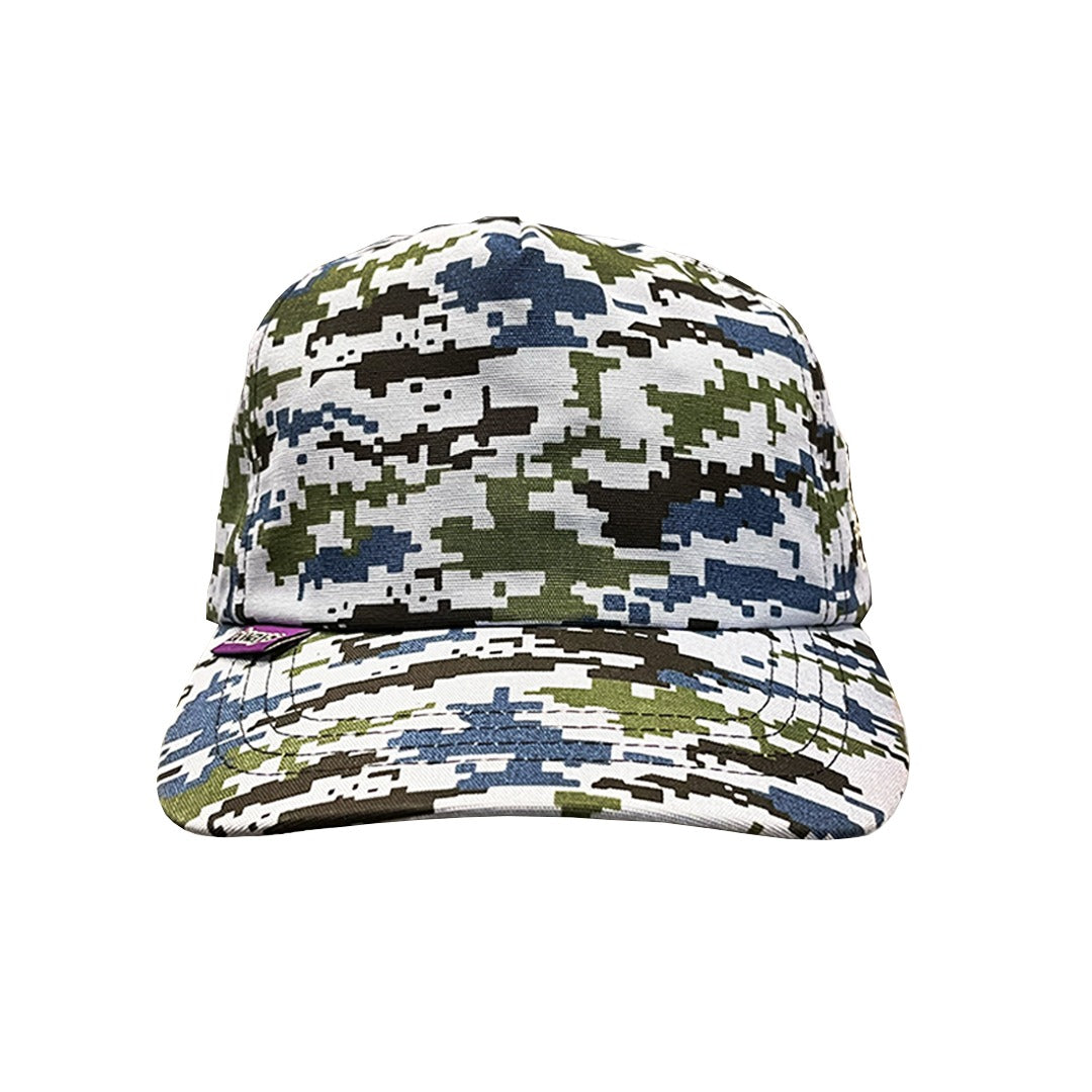 Decky Standard Digital Camo Snapback Hat - Multicolor Camouflage Cap, One Size Adjustable