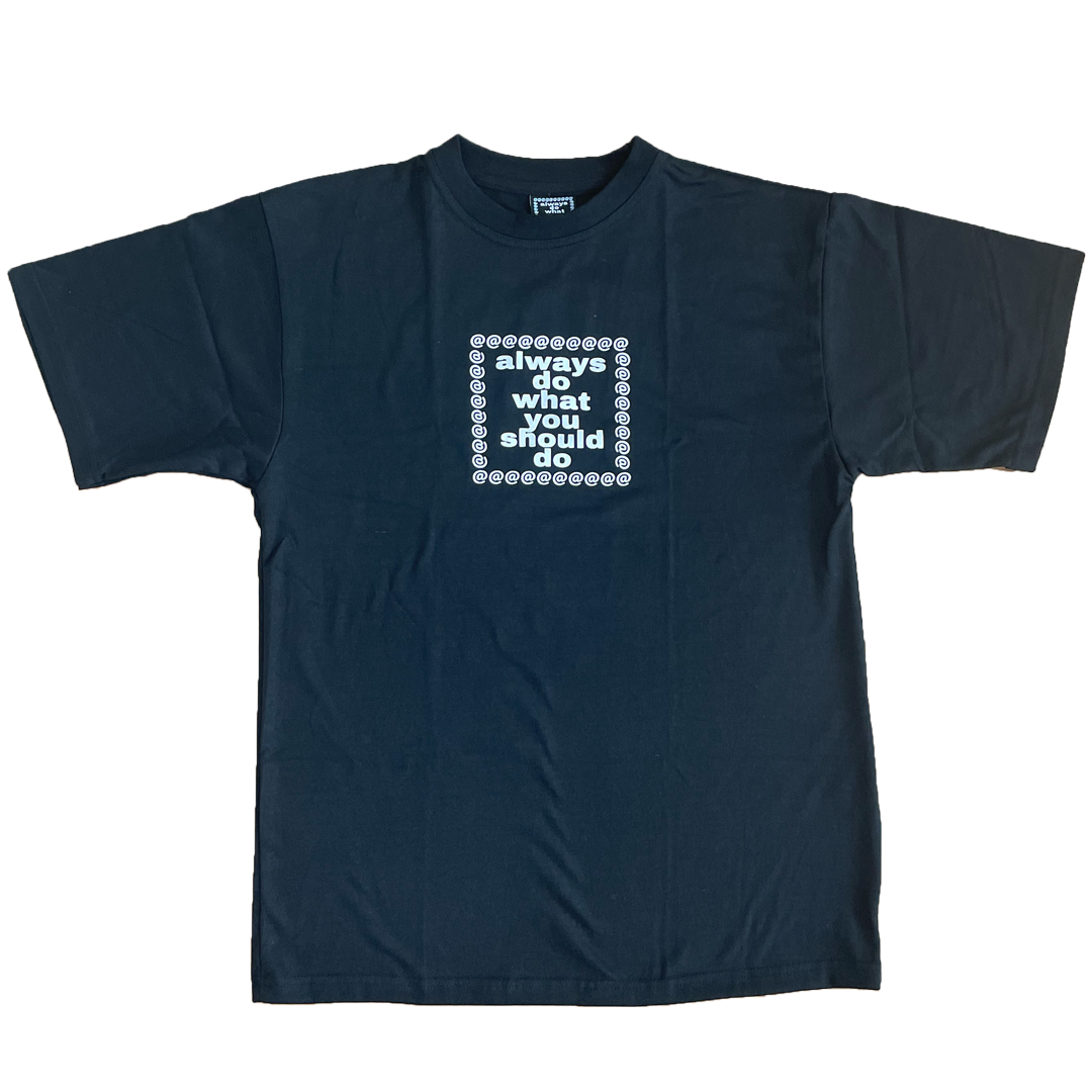 adwysd logo tshirt - black – always do what you should do