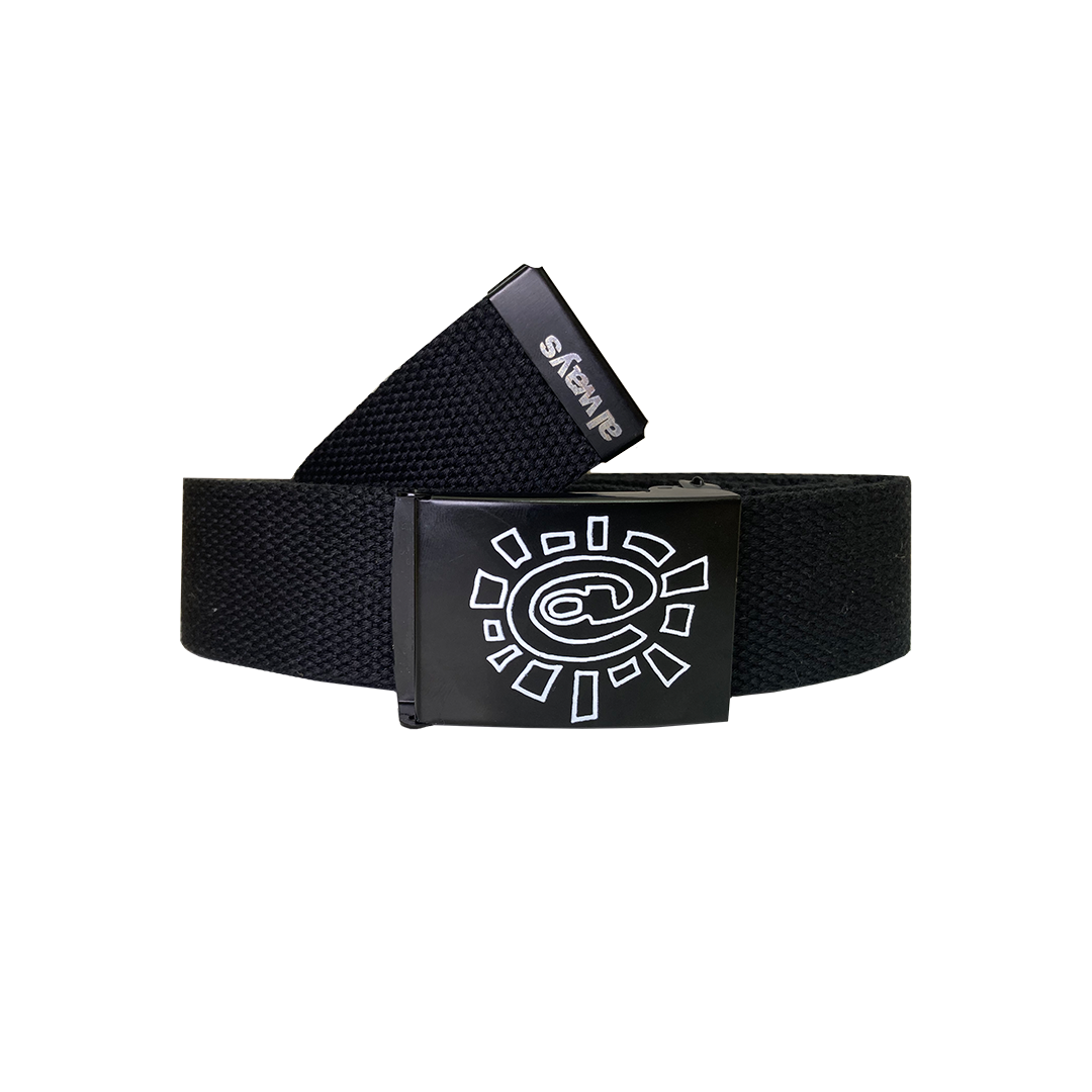 black canvas belt – always do what you should do black canvas belt – always do what you should do
