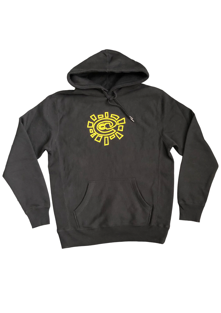 yellow puff @sun black hoodie – always do what you should do