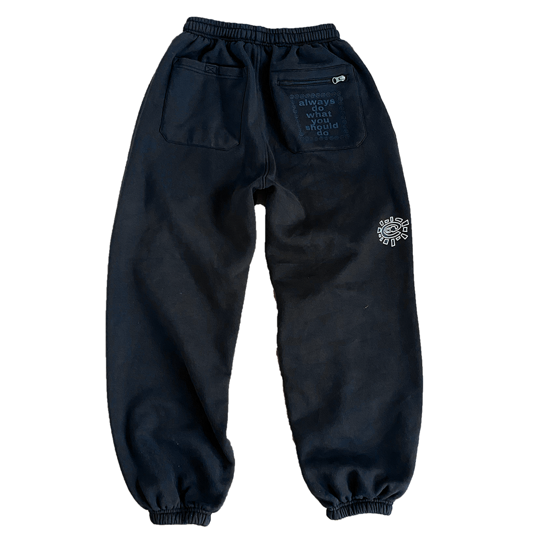 rel@xed black jogger – always do what you should do rel@xed black jogger – always do what you should do
