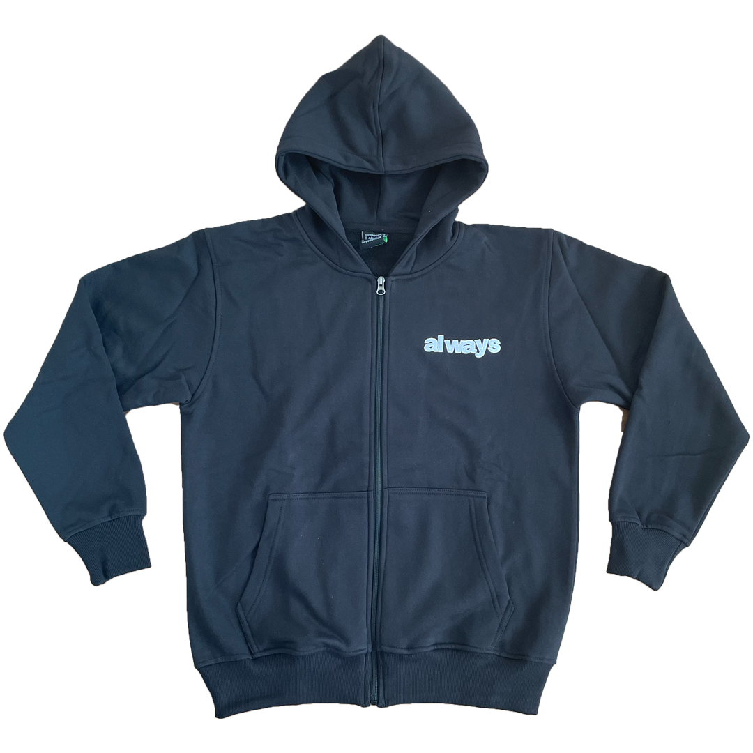 always up black zip up hoodie – always do what you should do always up black zip up hoodie – always do what you should do