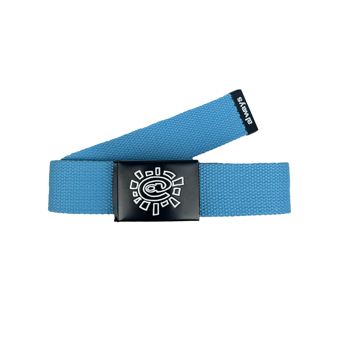 baby blue canvas belt – always do what you should do baby blue canvas belt – always do what you should do