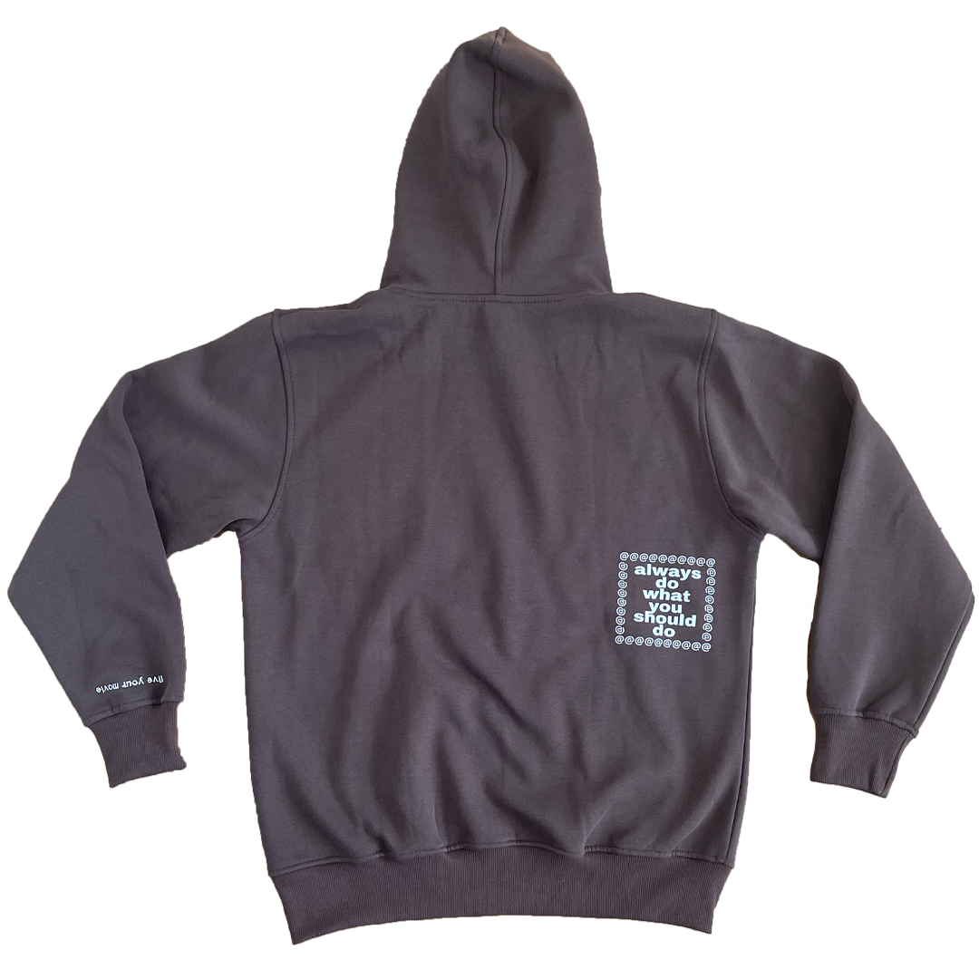 brown surf hoodie – always do what you should do brown surf hoodie – always do what you should do