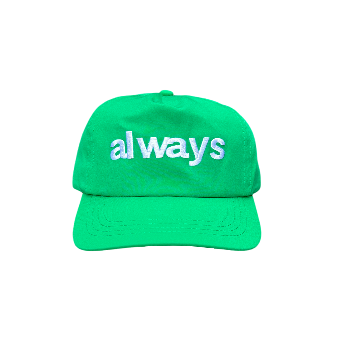 nylon always up cap - green – always do what you should do