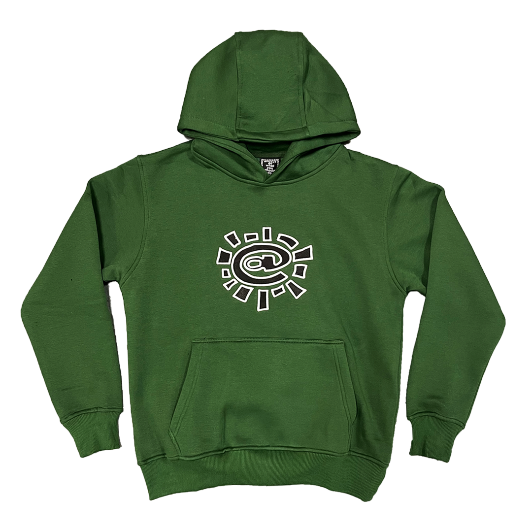 green @sun embroidered hoodie – always do what you should do green @sun embroidered hoodie – always do what you should do