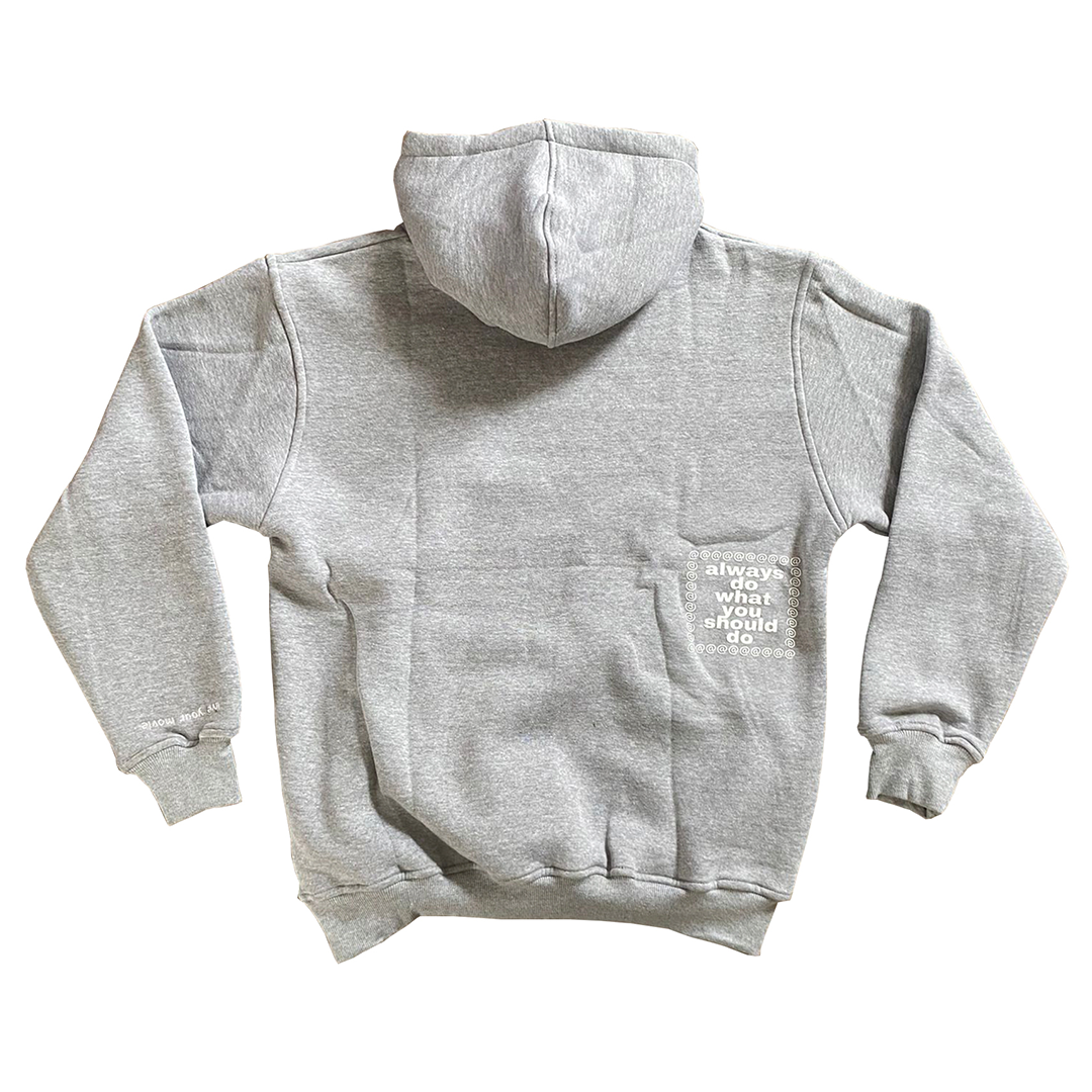 トップス always do what you should do hoodie grey @sun hoodie – always do what you should do