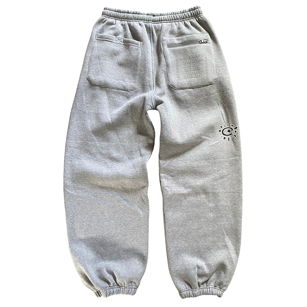 rel xed grey jogger always do what you should do